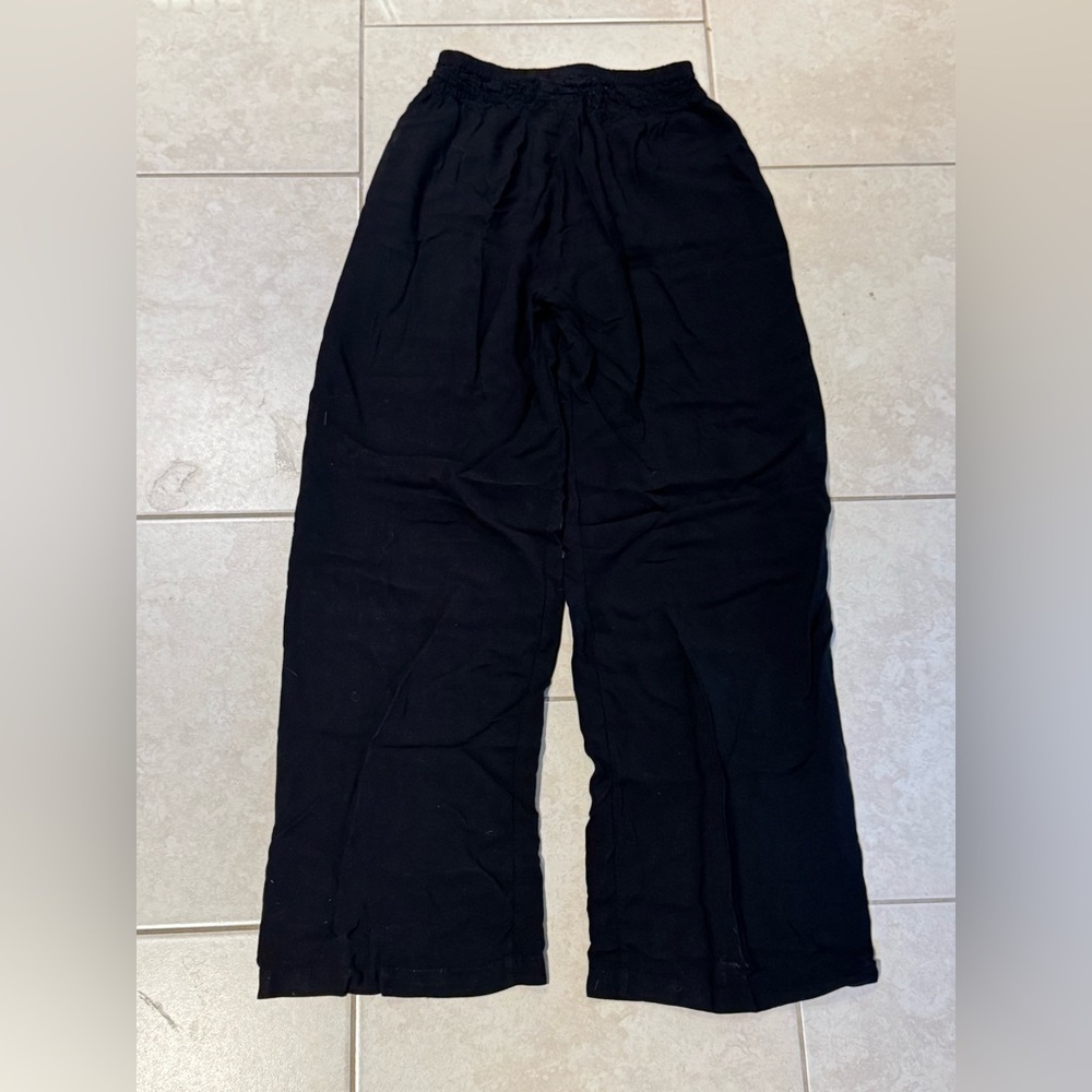 Black Wide-Leg Pants